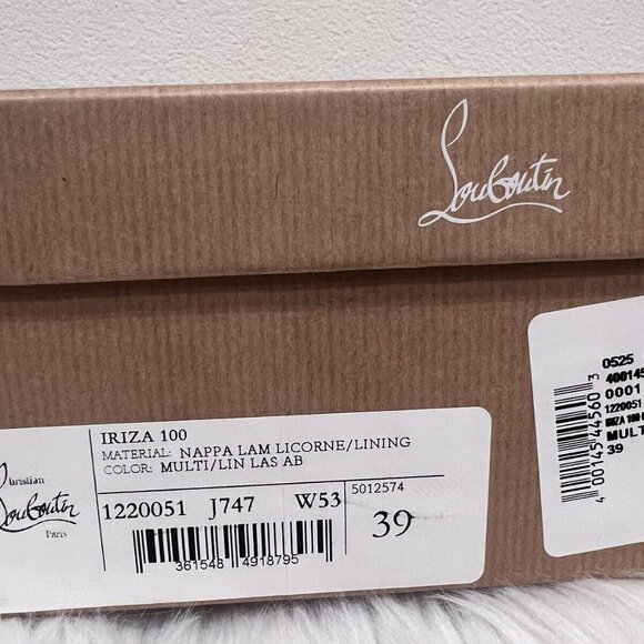 NIB Christian Louboutin IRIZA 100 Licorne So Kate Pigalle Follies Heel Pump 39 - Picture 12 of 12